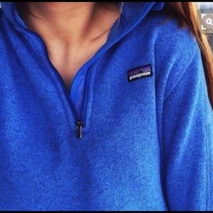 Cobalt blue quarter zip Patagonia size small.